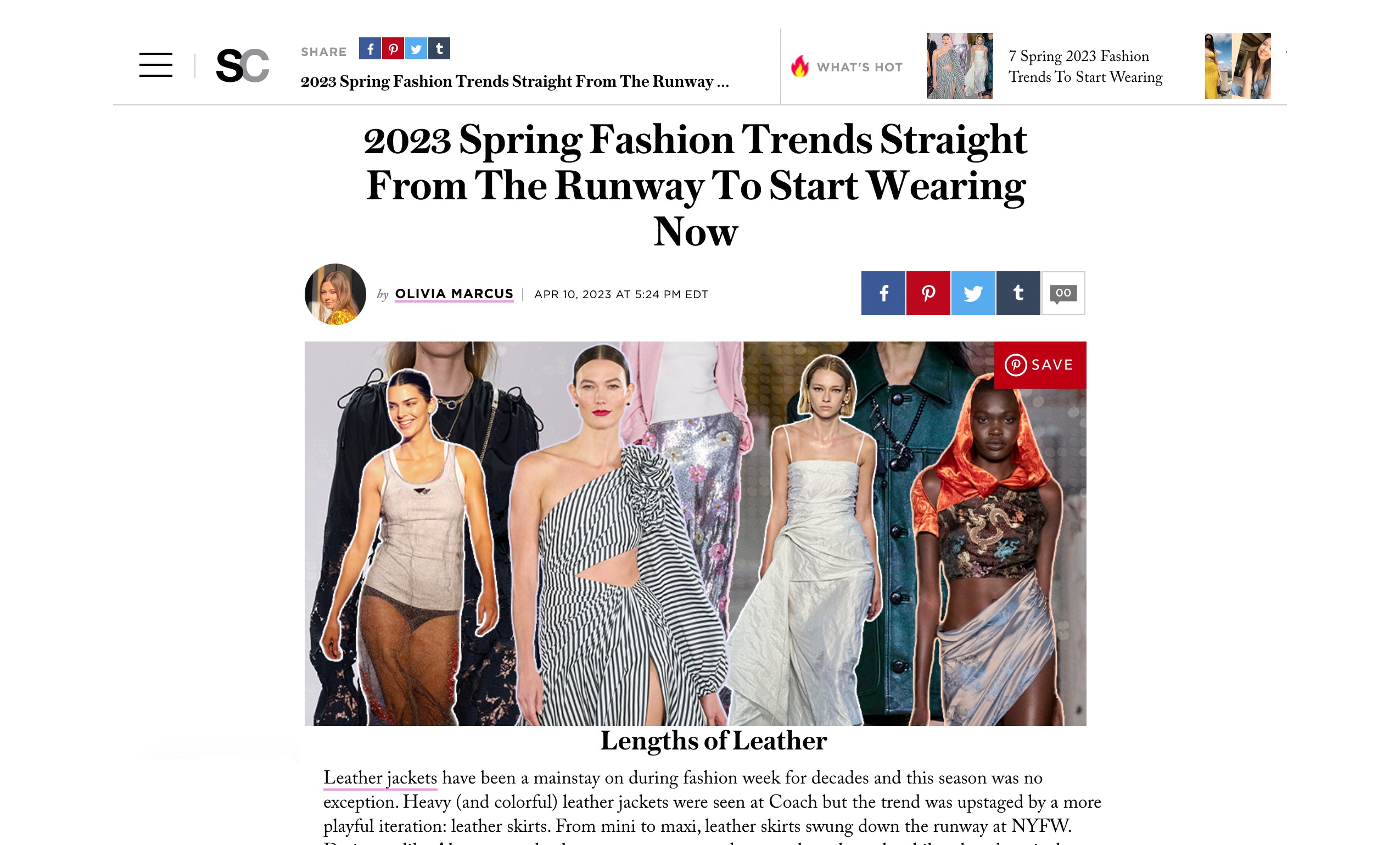 2023 Spring Fashion Trends - LBLC on StyleCaster