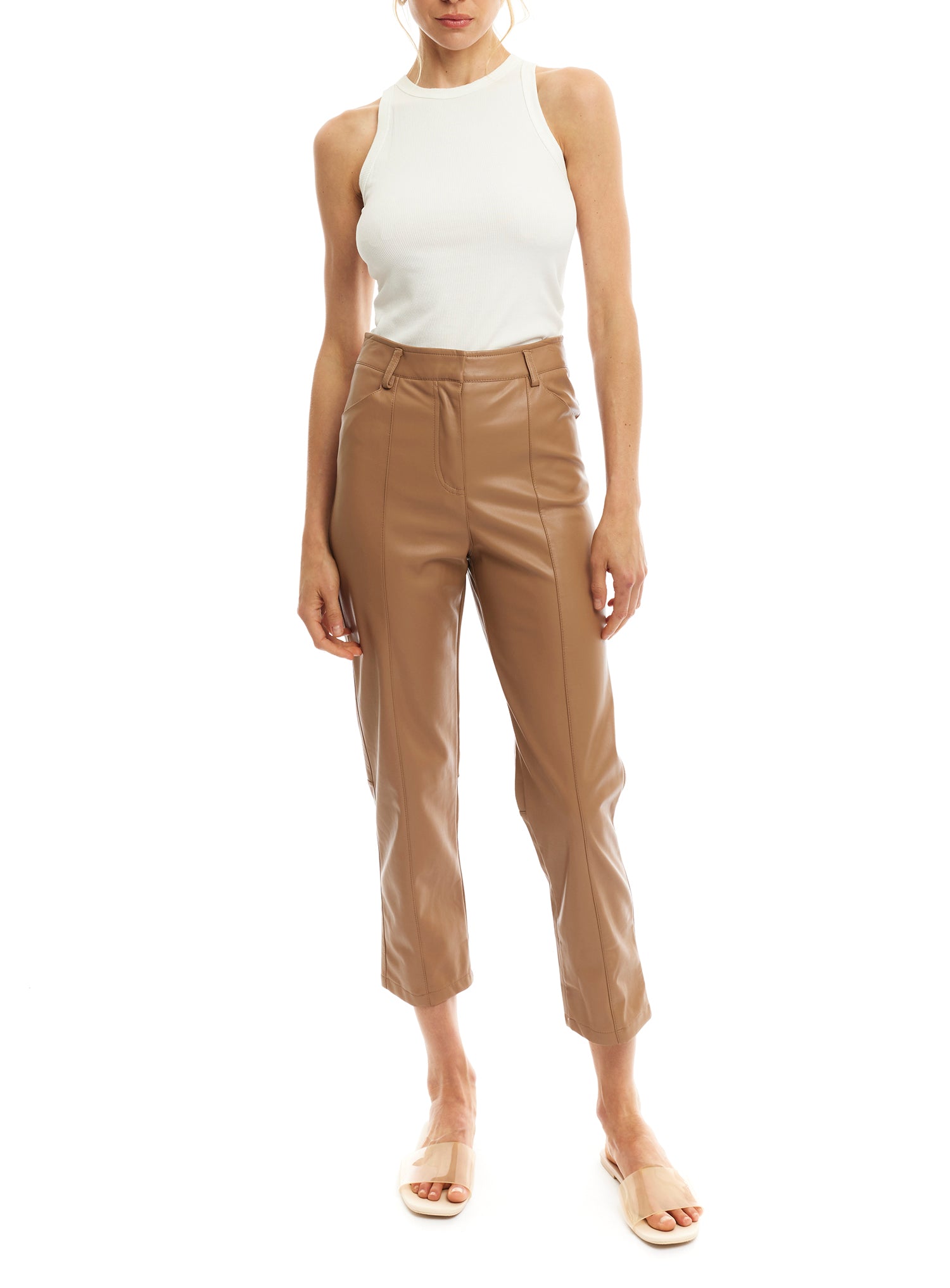 Jen Faux Leather Trouser