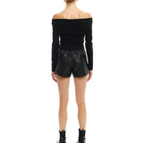 Tanya Faux Leather Short