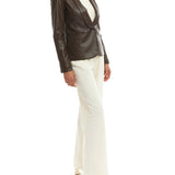 Toby Faux Leather Blazer