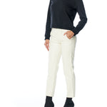 long sleeve, collared v neck pullover with ribbed cuff detailing in black